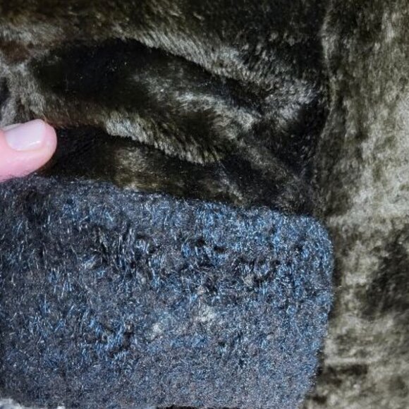 *RARE* GRAFF CALIFORNIA WEAR Vintage Crushed Velvet Coat Chocolate Brown… - Picture 8 of 9